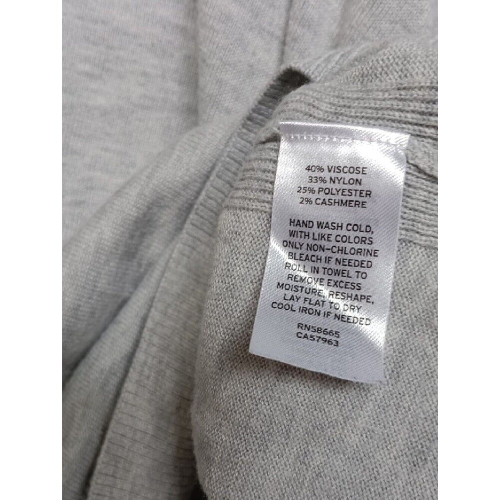 Chelsea28 Light Gray Ribbed Knit Top - Picture 3 of 4